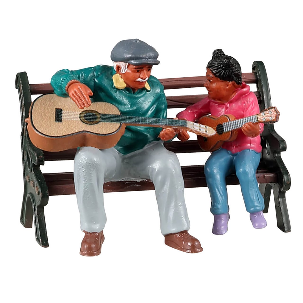 lemax-the-music-lesson-figurine-sc-ne-guitare-miniature image 1