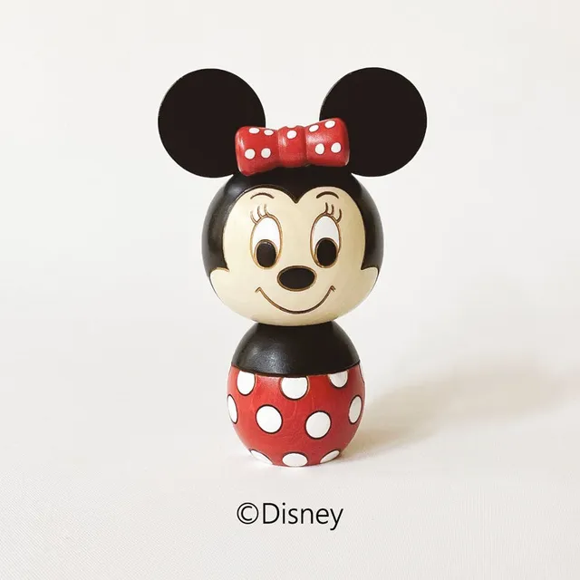 usaburo-kokeshi-minnie-figurine-kokeshi-disney-12-cm image 1