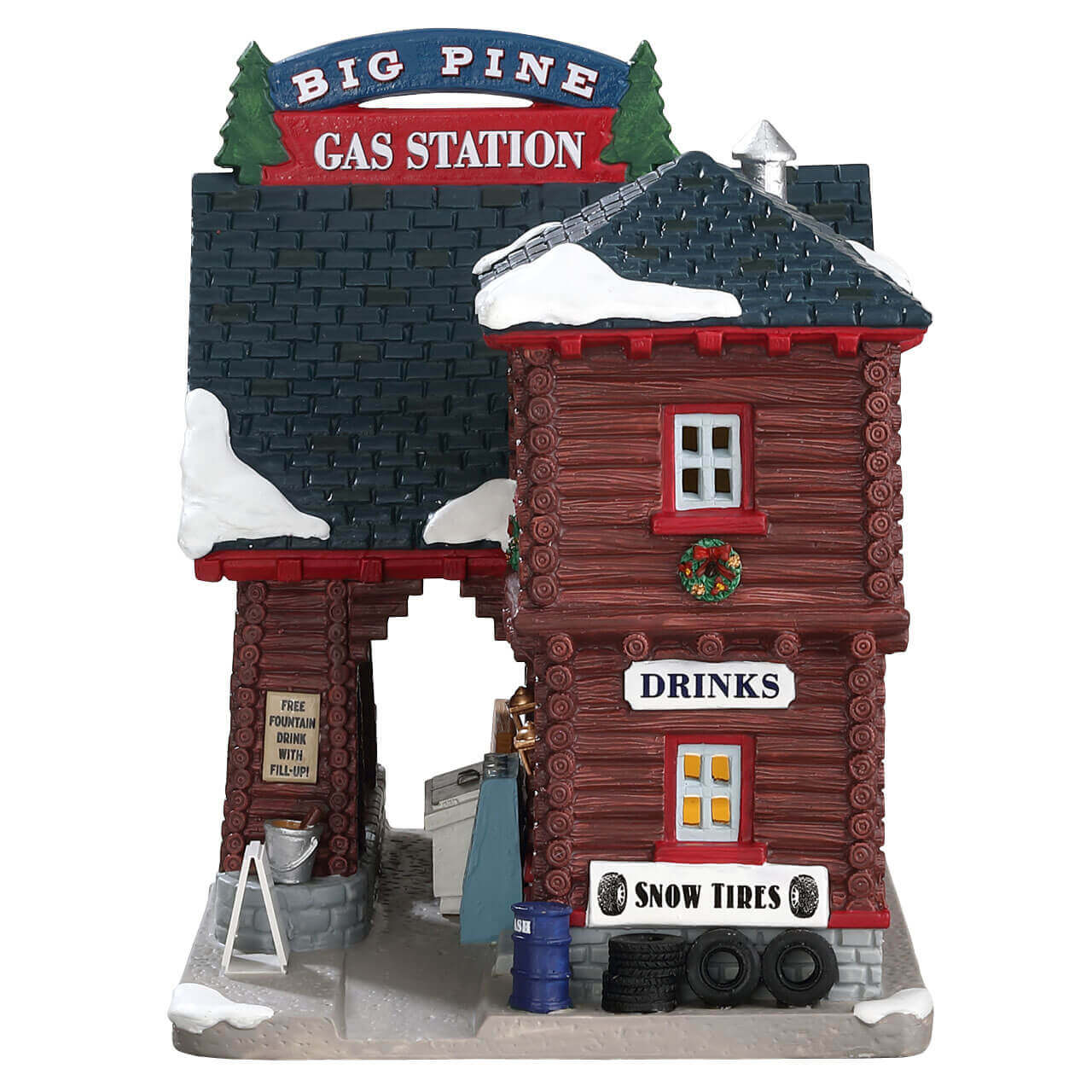 lemax-big-pine-gas-station-station-service-miniature-vail-village image 2