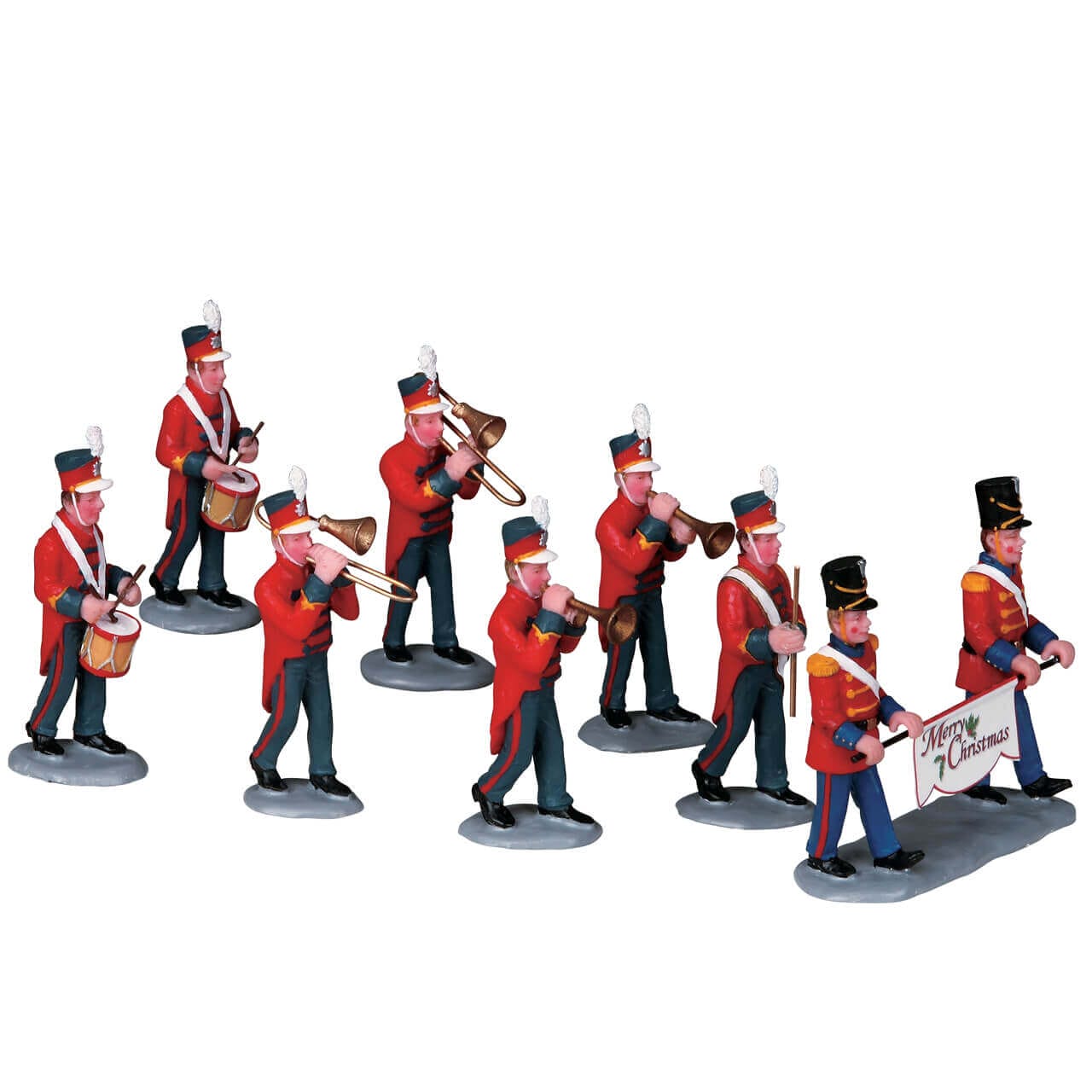 lemax-christmas-parade-marching-band-set-of-8-figurines-miniatures image 1