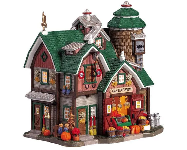 lemax-oak-leaf-farm-b-timent-miniature-de-collection image 1
