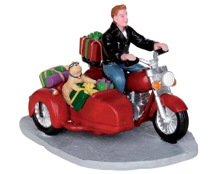 lemax-side-car-santa-figurine-miniature-no-l-moto-avec-side-car image 5