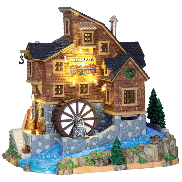 lemax-menard-s-saw-mill-b-timent-miniature-scierie-de-village image 1