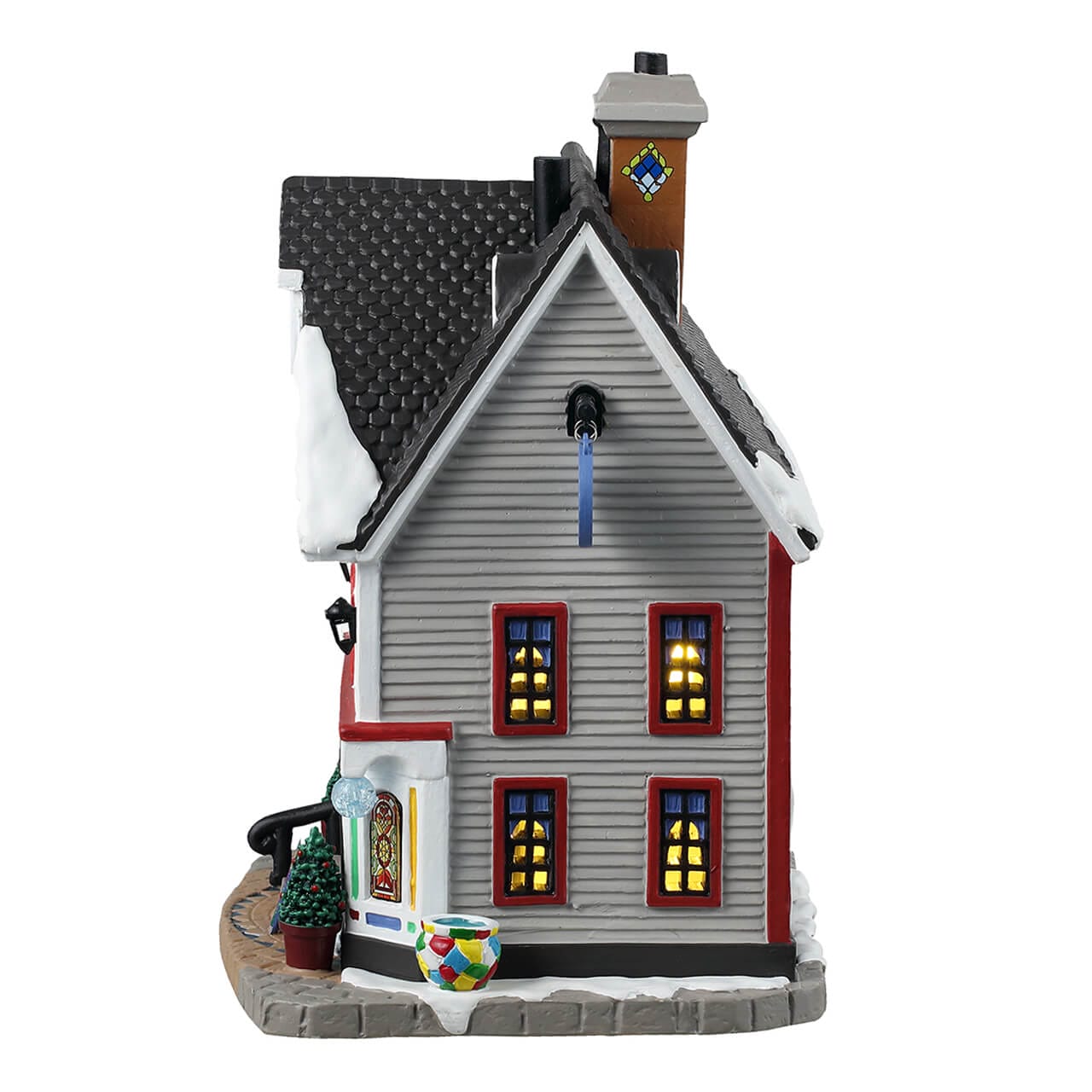 lemax-glassworks-maison-miniature-illumin-e-caddington image 3