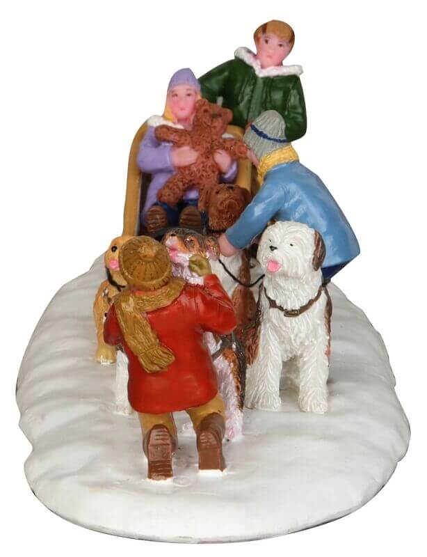 lemax-neighborhood-dogsled-team-figurine-attelage-chiens-de-tra-neau image 2