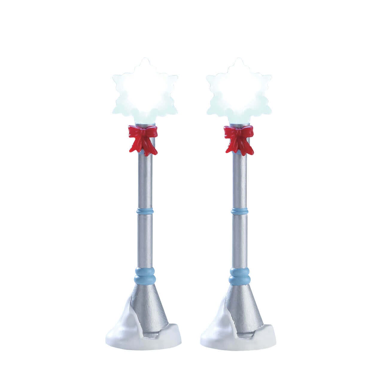 lemax-snowflake-lamp-post-set-of-2-lot-de-2-r-verb-res-flocon image 1