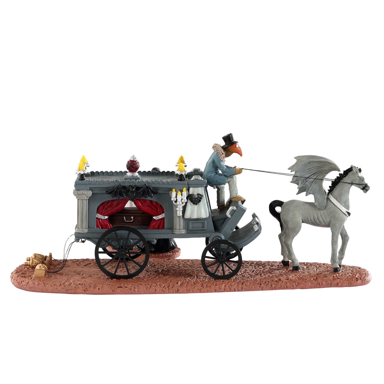 lemax-newly-deads-corbillard-spooky-town-miniature image 4
