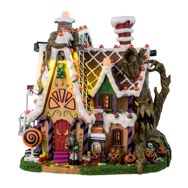 lemax-the-candy-witch-cottage-maison-de-sorci-re-spooky-town image 1