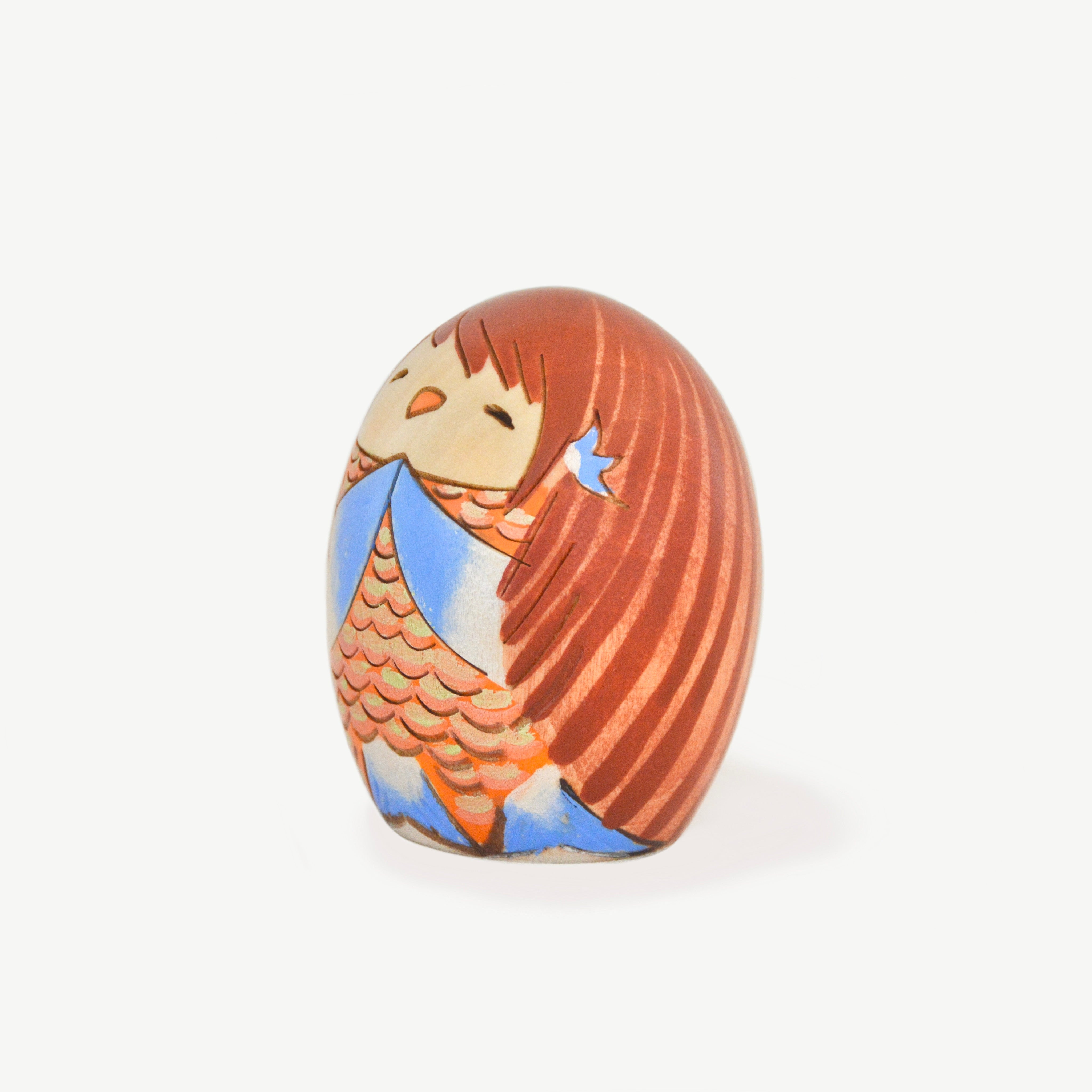 usaburo-kokeshi-amabie-figurine-porte-bonheur-yura-koro-70-mm image 2