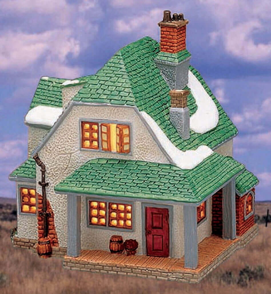 lemax-appleton-s-country-house-maison-de-village-miniature-illumin-e image 1