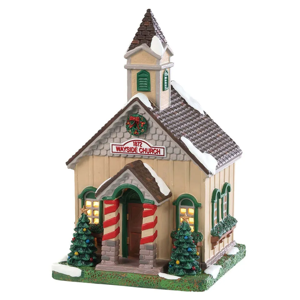 lemax-wayside-church-miniature-glise-de-village-caddington image 1