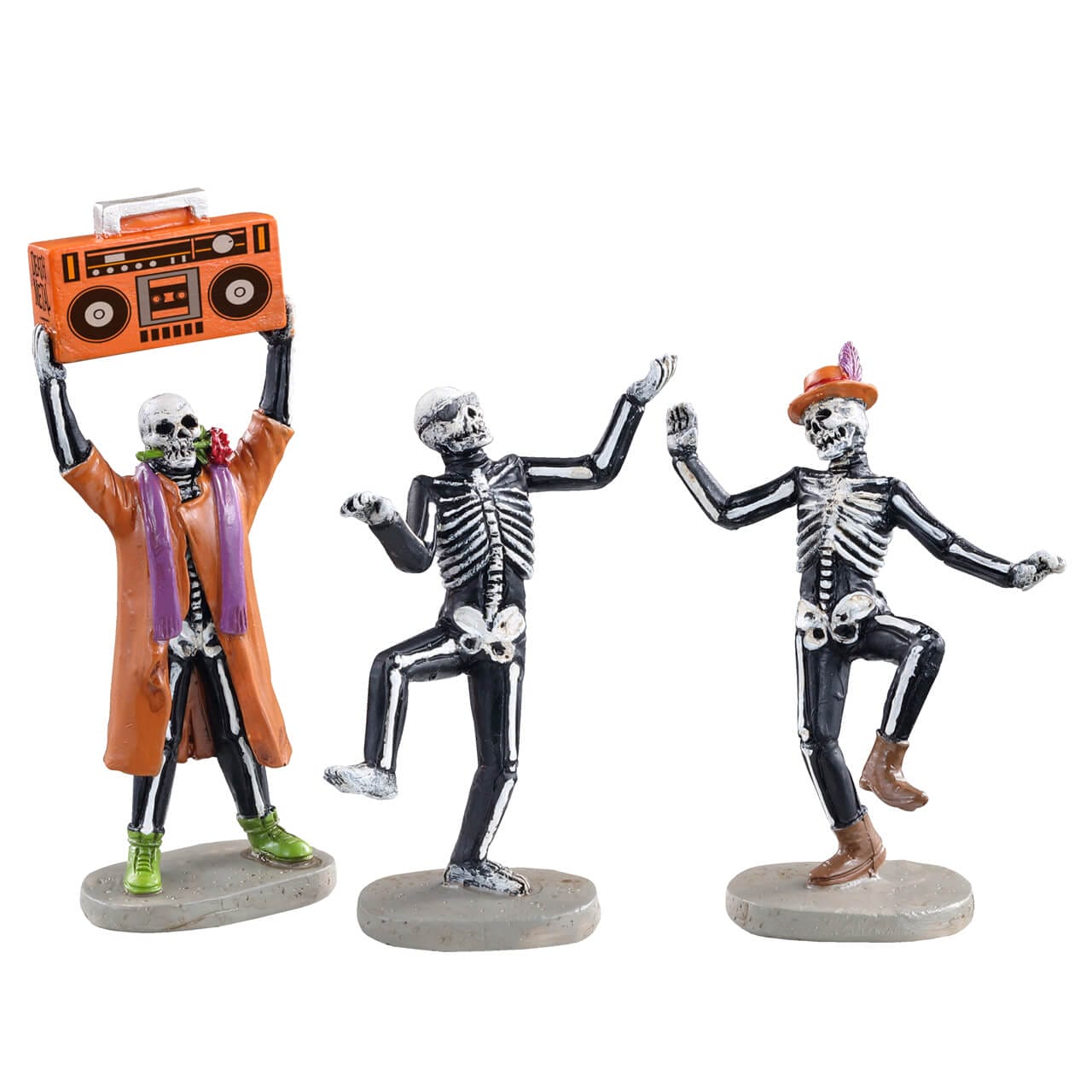 lemax-spooky-town-jitterbones-dance-party-f-te-squelettes-miniature image 1