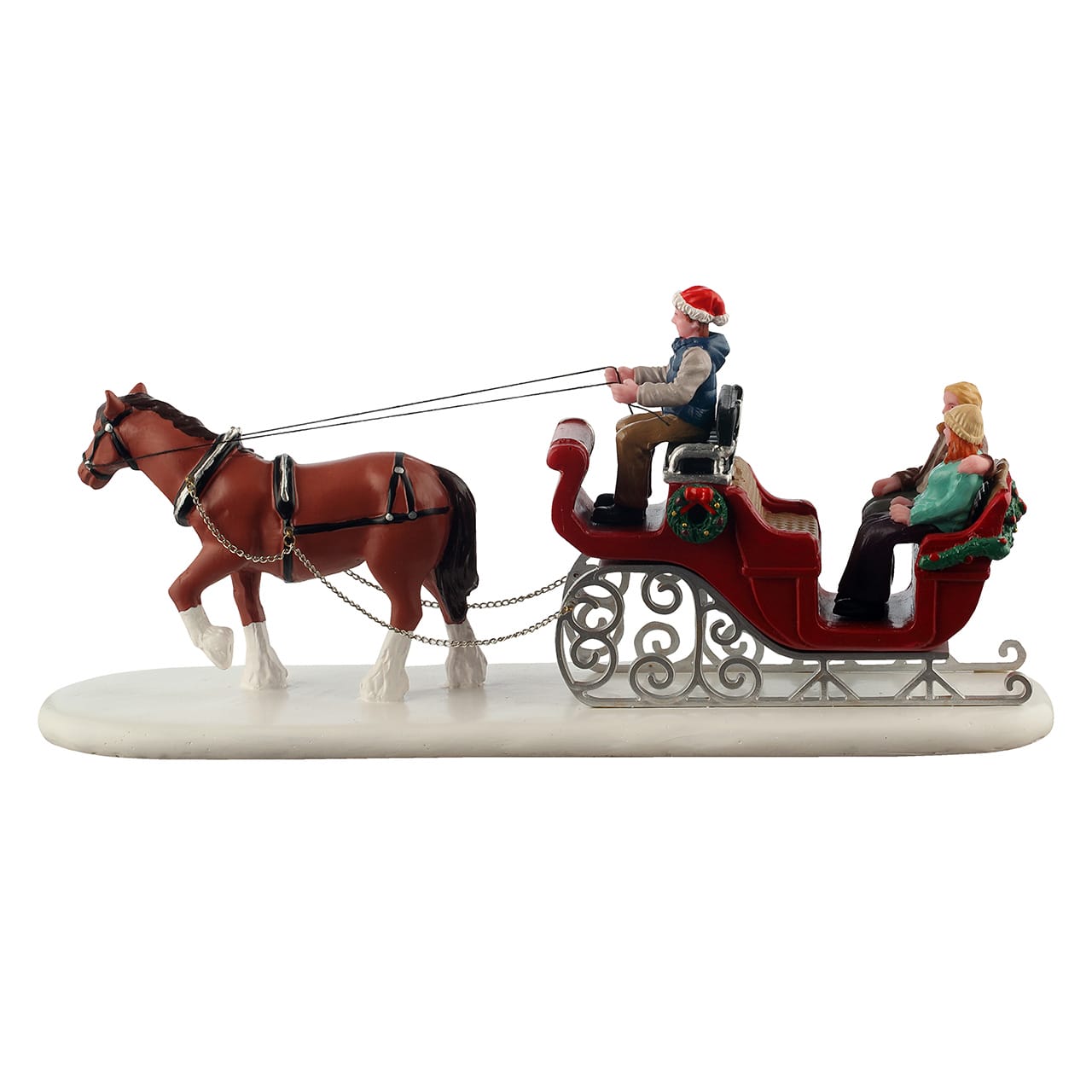 lemax-holiday-sleigh-ride-figurine-tra-neau-romantique image 4