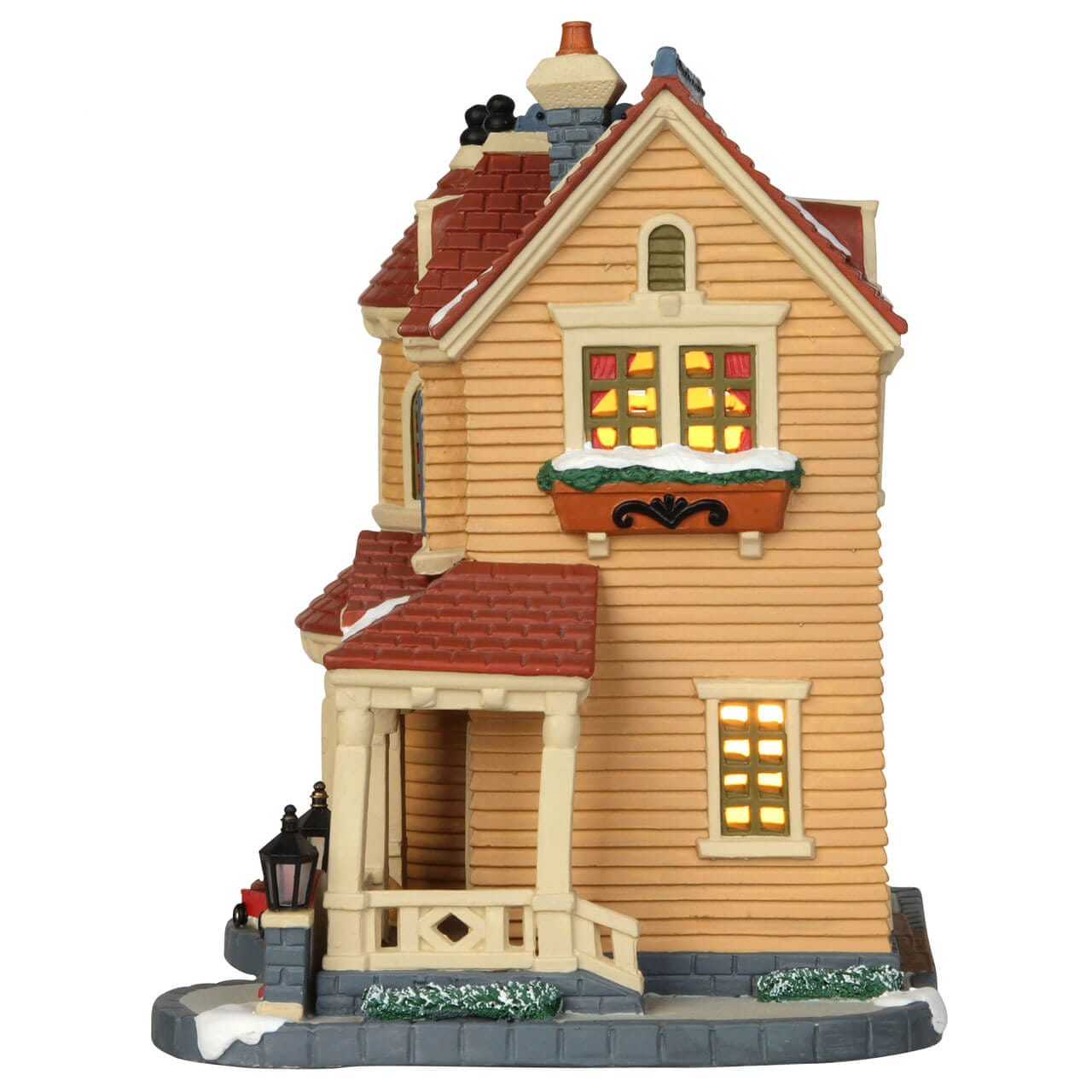 lemax-lamplighter-inn-harvest-crossing-maison-miniature-illumin-e image 3