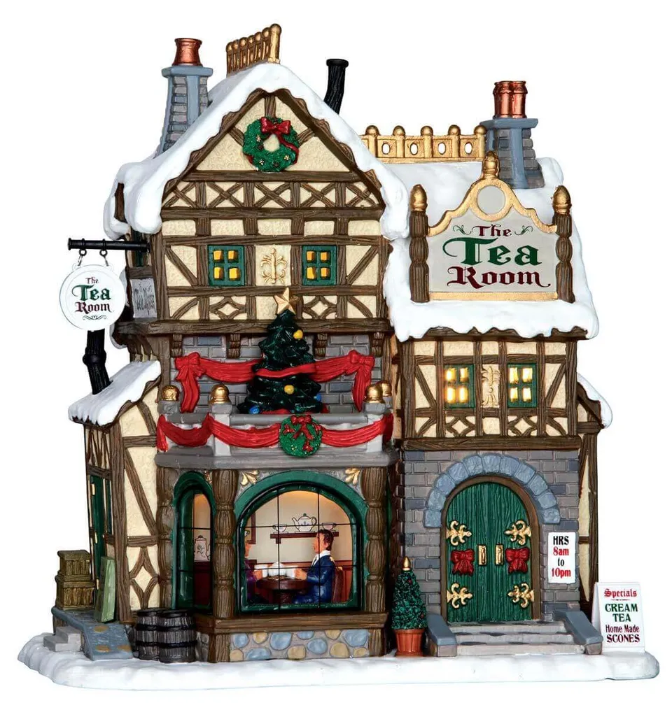 lemax-the-tea-room-b-timent-miniature-village-de-no-l image 1