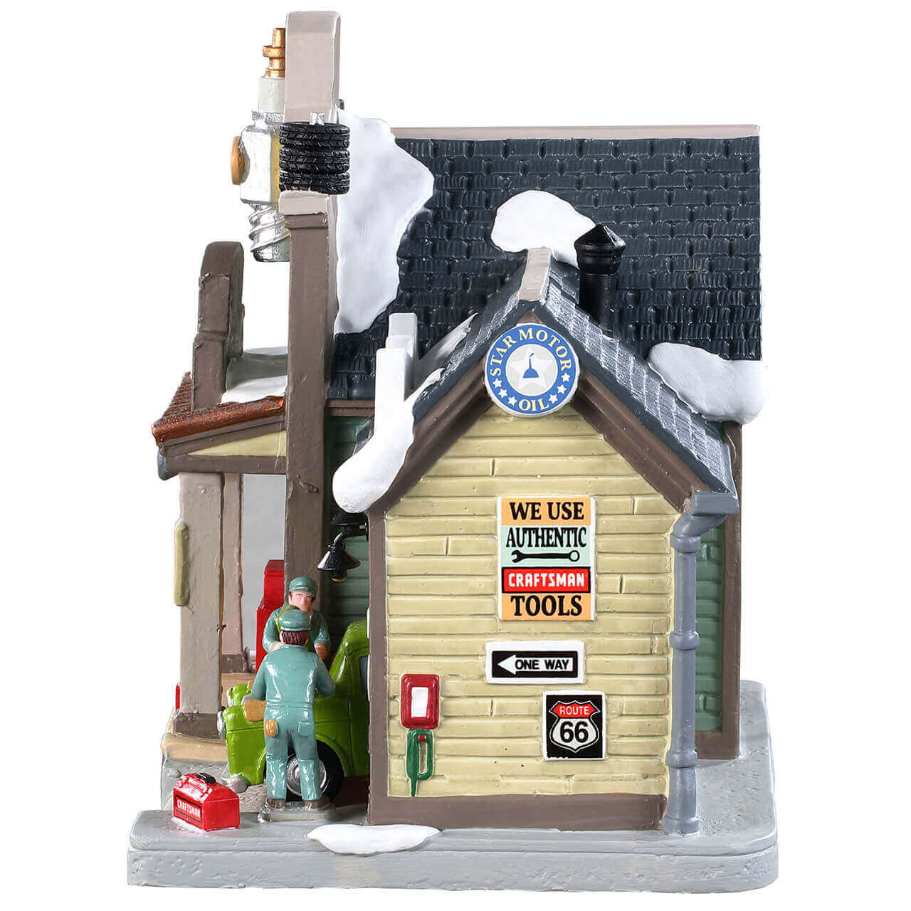 lemax-spark-s-auto-plug-garage-miniature-village-lumineux image 3
