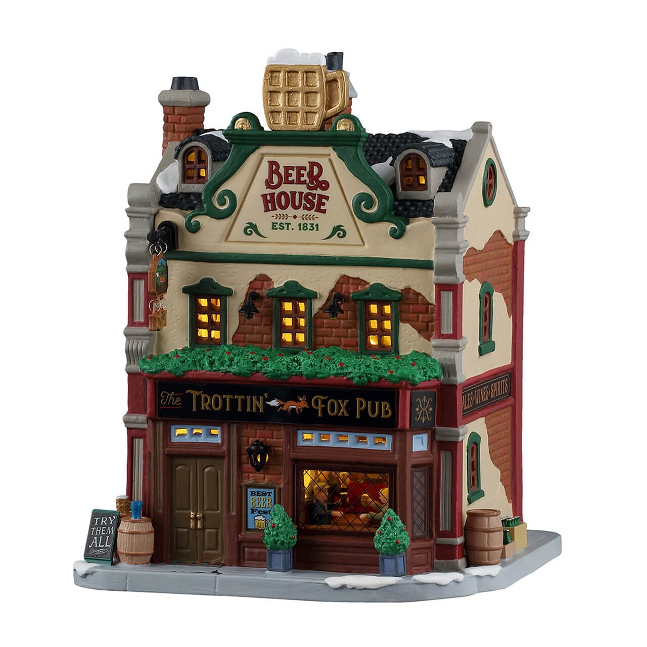 lemax-the-trottin-fox-pub-pub-miniature-caddington image 1