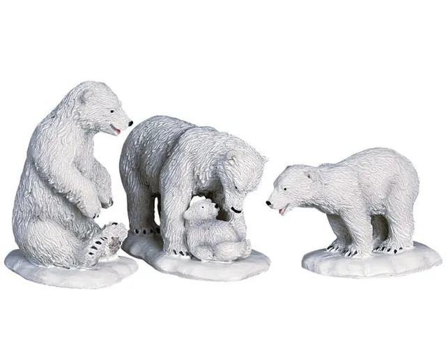 lemax-polar-bears-figurine-village-miniature-ours-polaires image 1