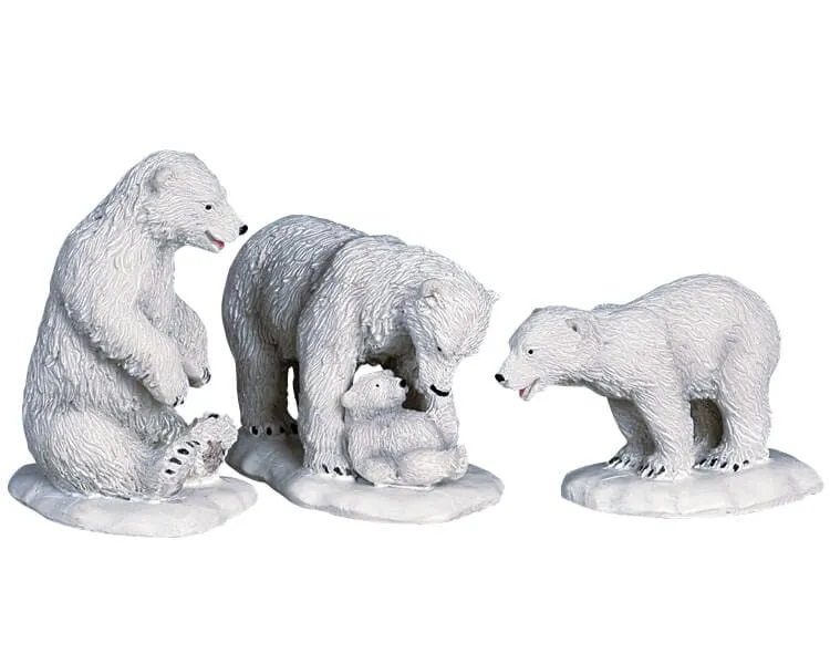 lemax-polar-bears-figurine-village-miniature-ours-polaires image 1
