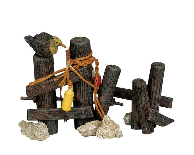lemax-wooden-mooring-amarrage-en-bois-d-cor-village image 1