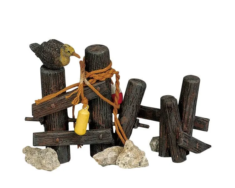 lemax-wooden-mooring-amarrage-en-bois-d-cor-village image 1