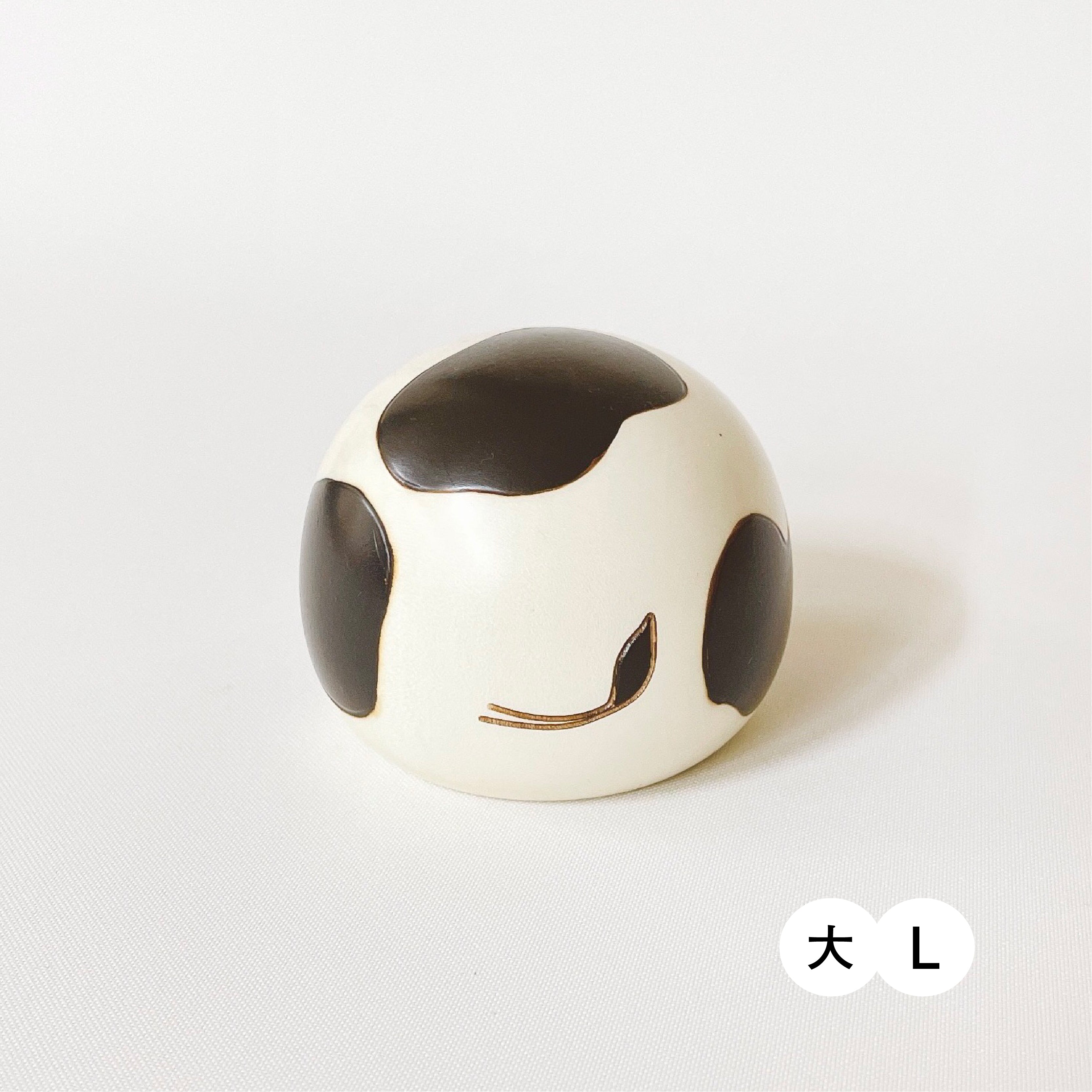 usaburo-kokeshi-yurakoro-vache-figurine-culbuto-artisanale image 7