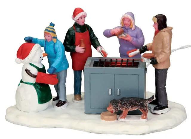 lemax-snowy-bbq-figurine-barbecue-sous-la-neige image 1
