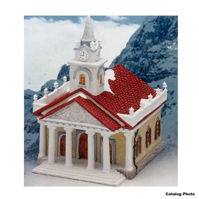 lemax-community-church-glise-miniature-lumineuse-village-de-no-l image 1