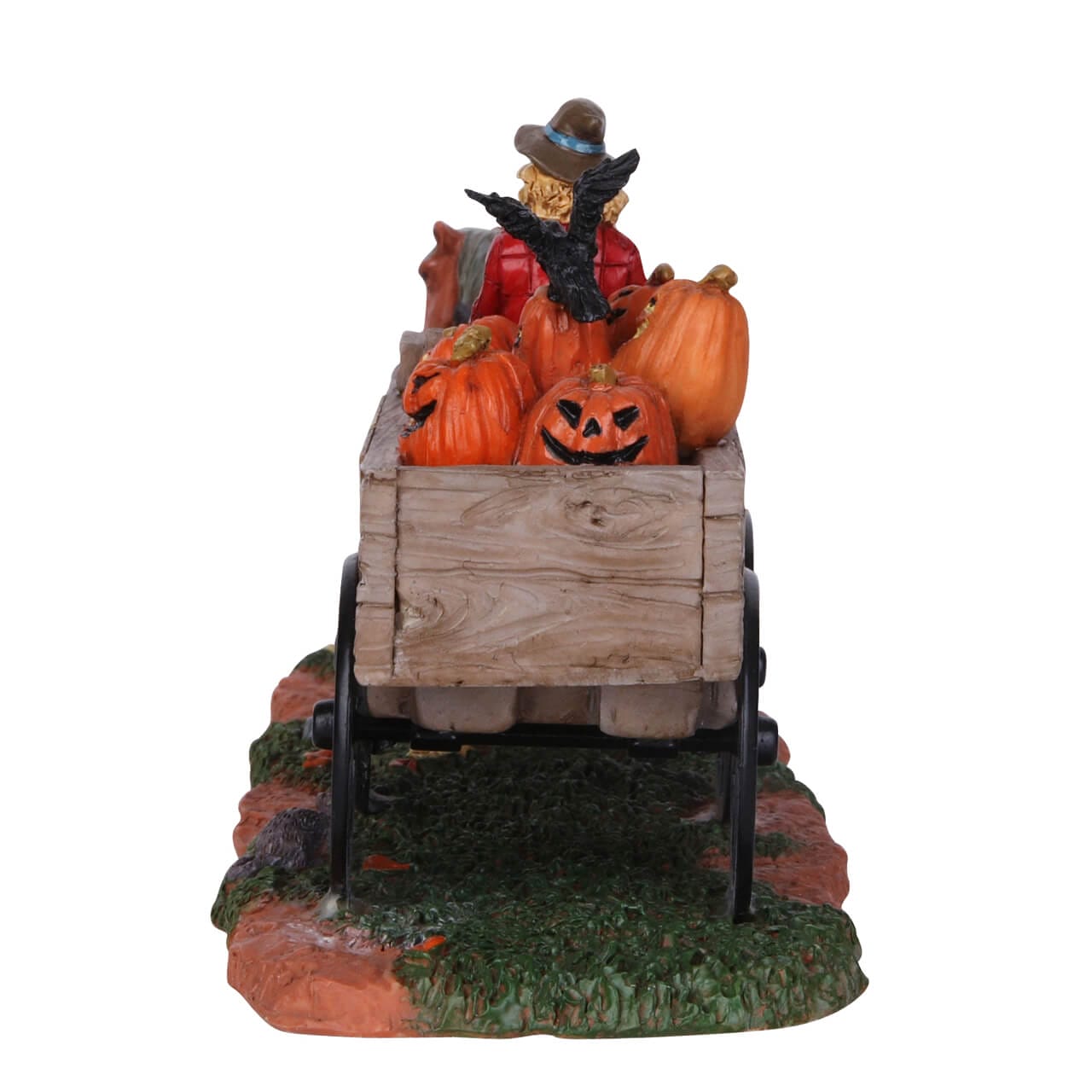 lemax-pumpkin-wagon-chariot-citrouille-spooky-town image 4