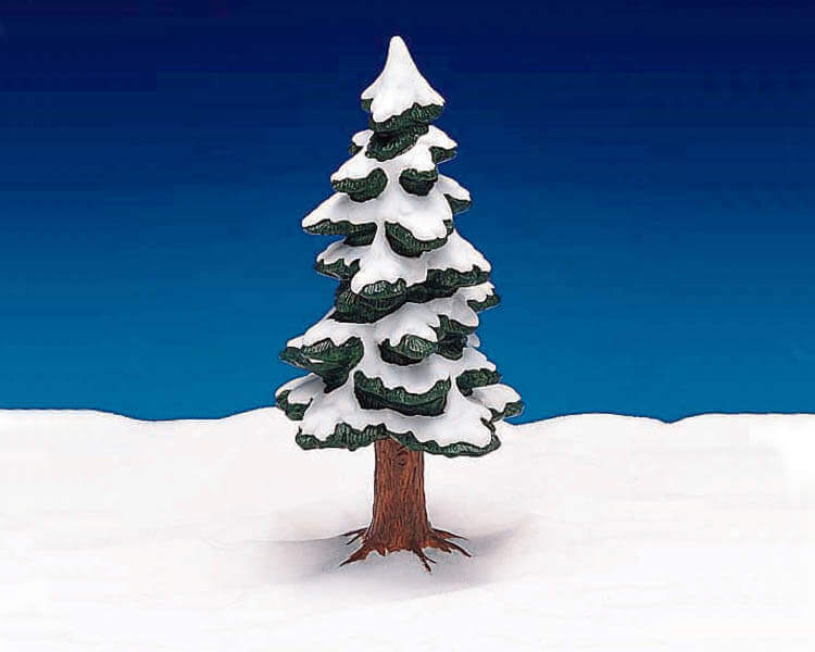 lemax-9-porcelain-pine-tree-sapin-miniature-en-porcelaine-lot-de-9 image 1