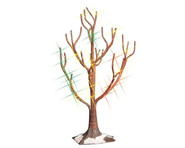 lemax-shimmering-oak-multi-medium-arbre-miniature-scintillant image 1