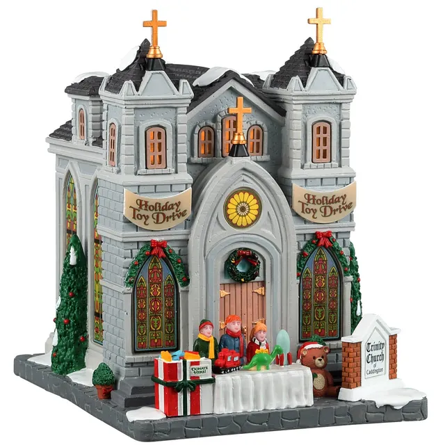 lemax-trinity-church-of-caddington-glise-miniature-de-village image 1