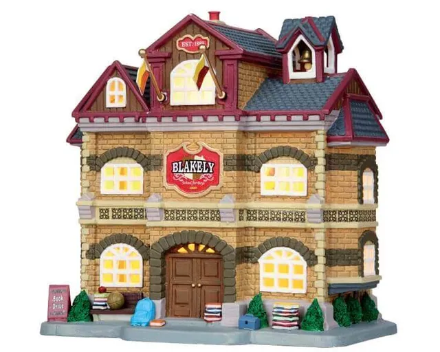 lemax-blakely-school-b-timent-cole-miniature-de-village image 1