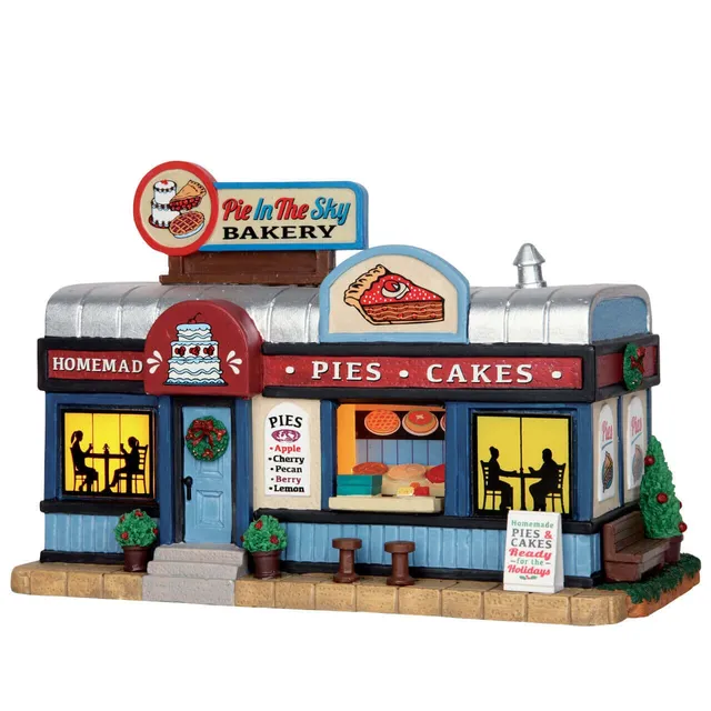lemax-pie-in-the-sky-bakery-b-timent-miniature-boulangerie-lumineuse image 1