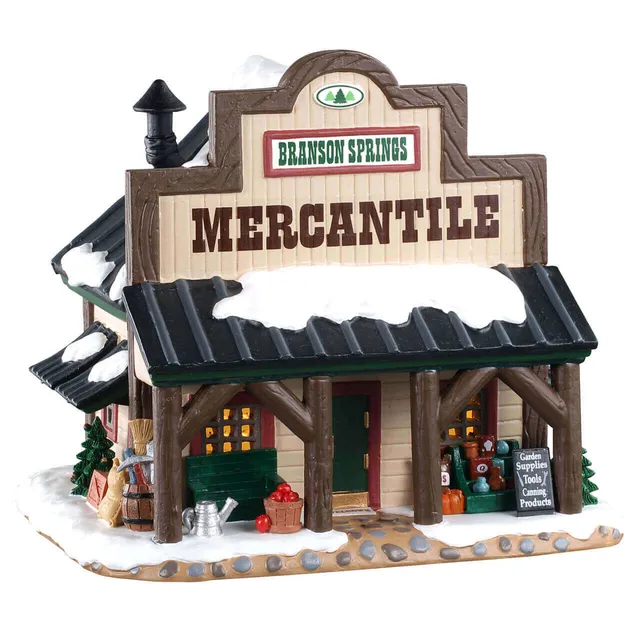 lemax-branson-springs-mercantile-mercerie-jardin-miniature image 1