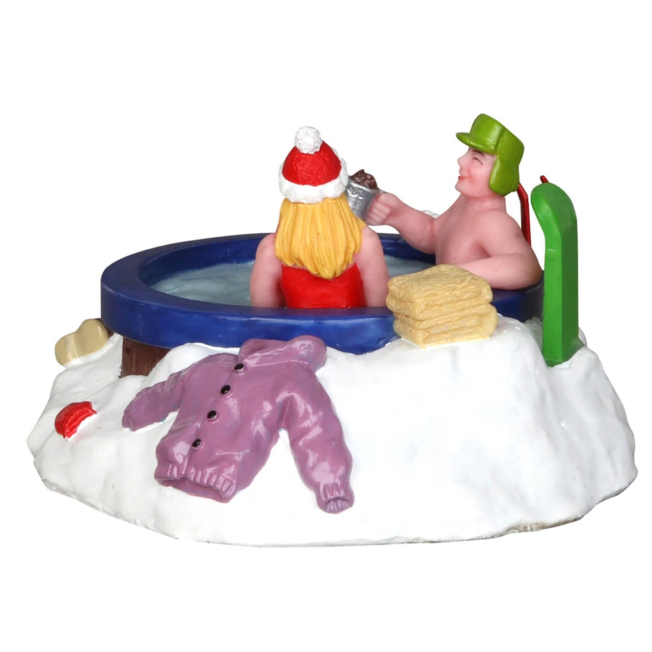 lemax-winter-hot-tubbing-figurine-village-de-no-l-sc-ne-spa-d-hiver image 2