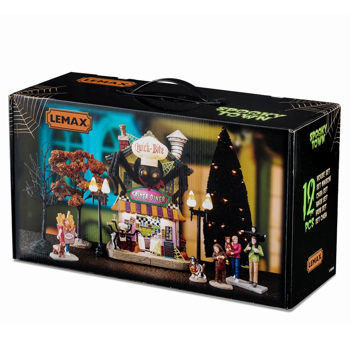 lemax-quick-bite-spider-diner-set-diner-hant-spooky-town image 2