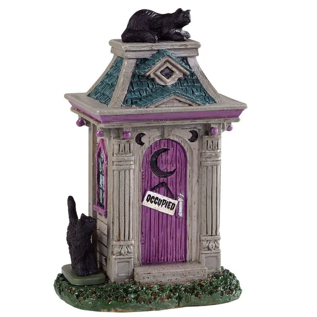 lemax-haunted-outhouse-cabane-hant-e-miniature-spooky-town image 1