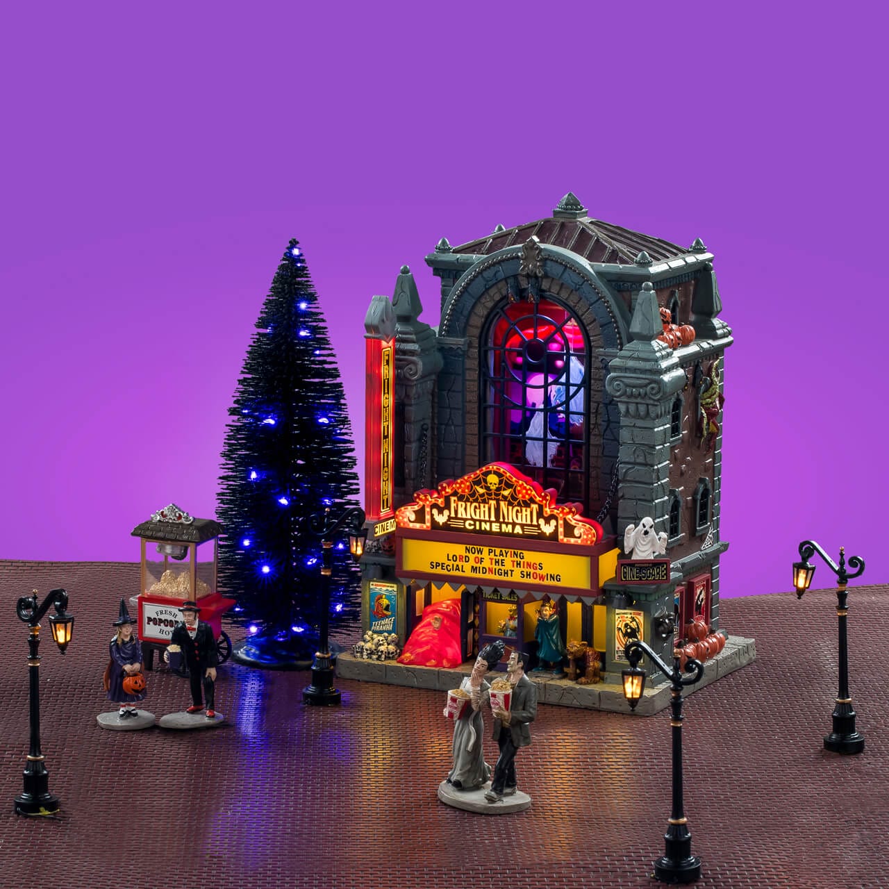 lemax-fright-night-cinema-set-cin-ma-d-horreur-spooky-town image 1
