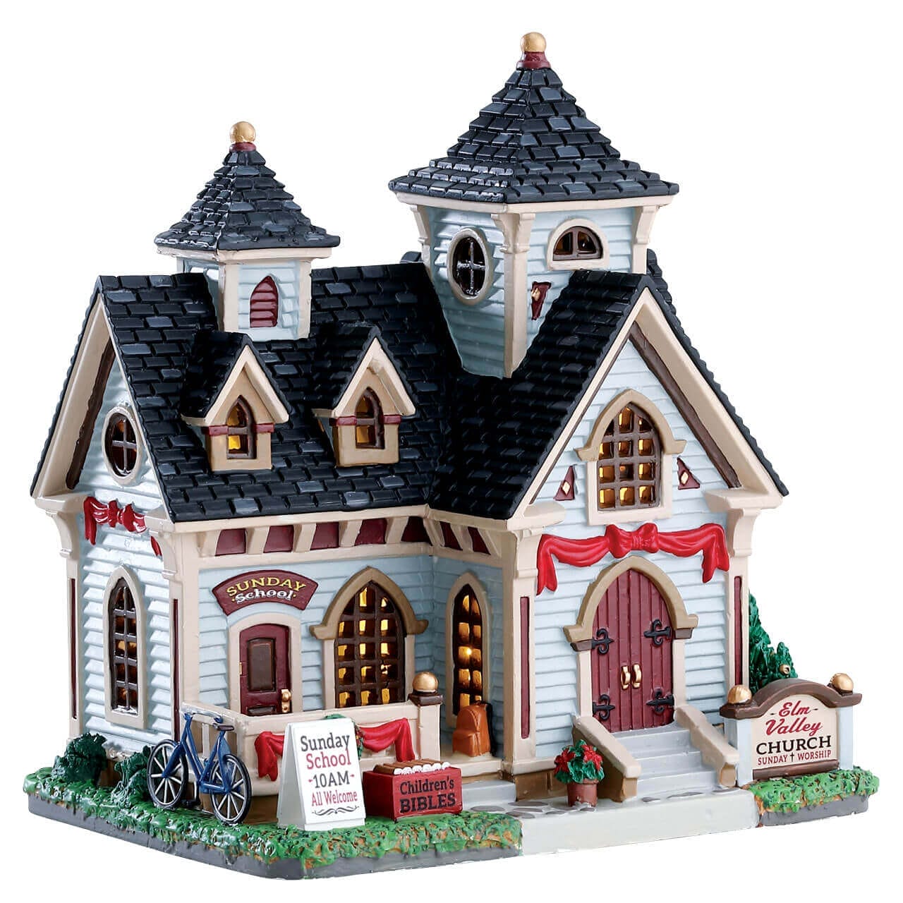 lemax-elm-valley-church-miniature-glise-de-village-illumin-e image 1