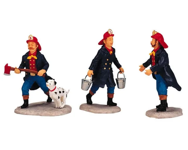 lemax-bucket-brigade-figurines-pompiers-miniatures image 1