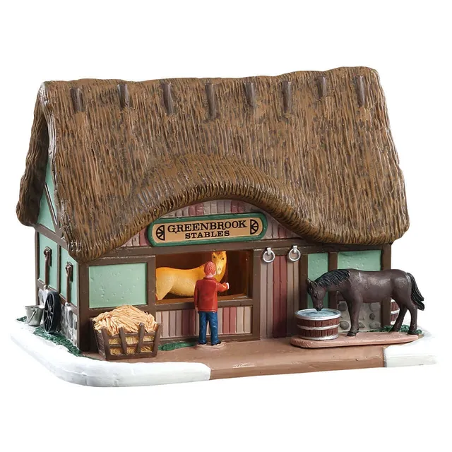 lemax-greenbrook-stables-curies-miniature-de-collection image 1