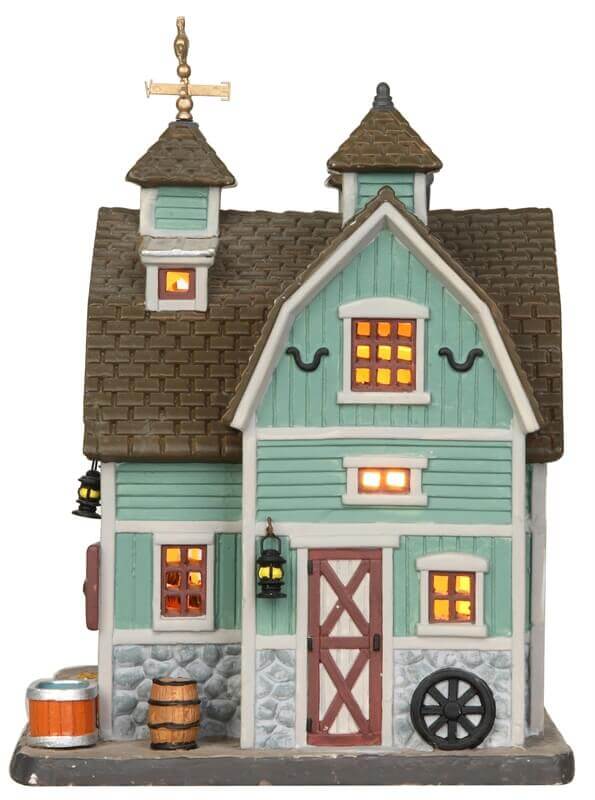 lemax-meadowbrook-stable-b-timent-miniature-village-de-no-l image 3