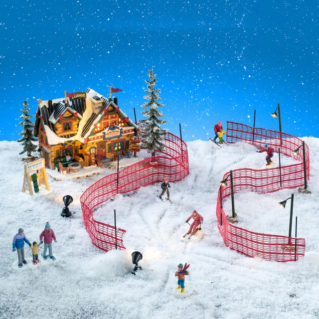 lemax-apres-ski-lodge-set-village-miniature-vail-village image 1