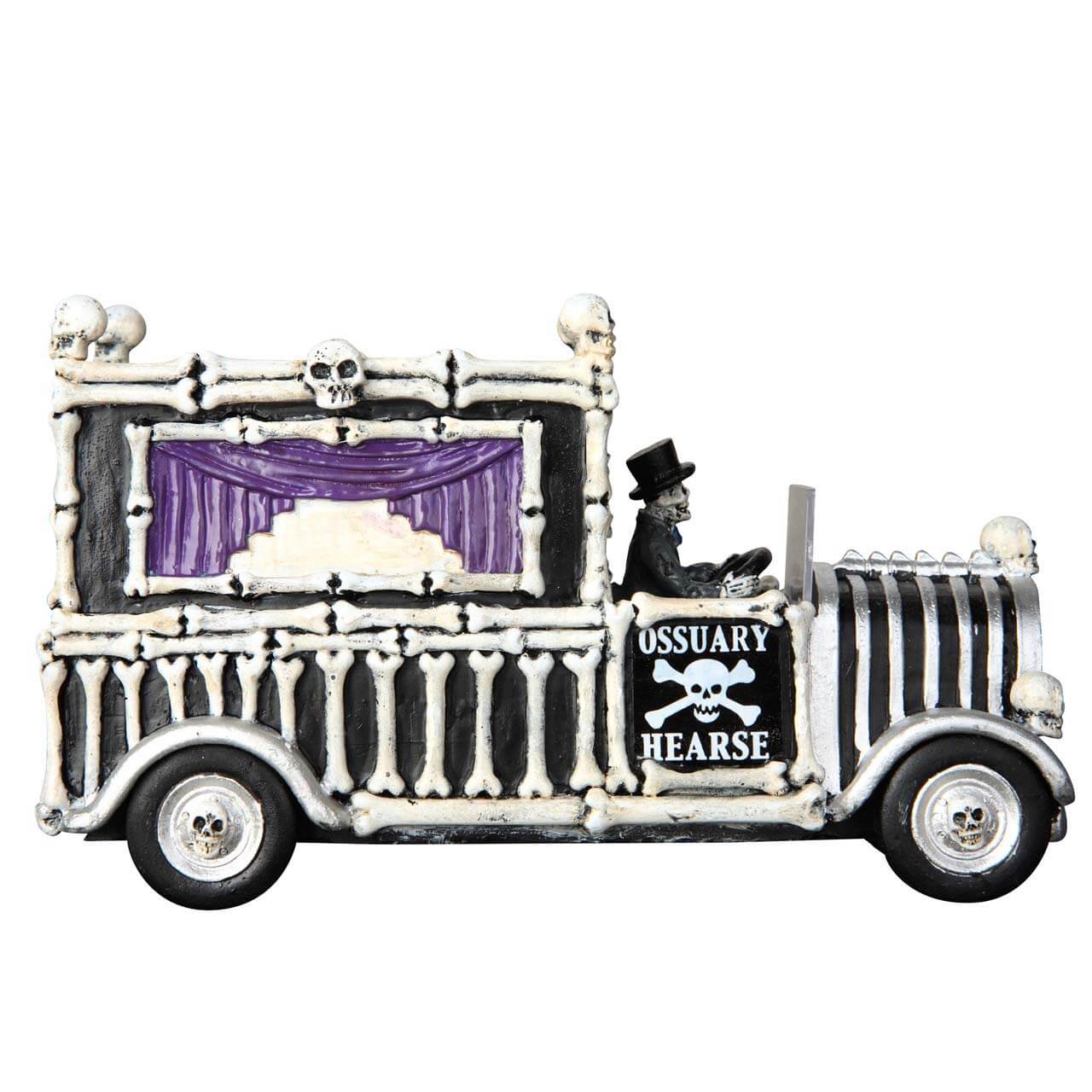 lemax-hearse-of-bones-corbillard-miniature-spooky-town image 3