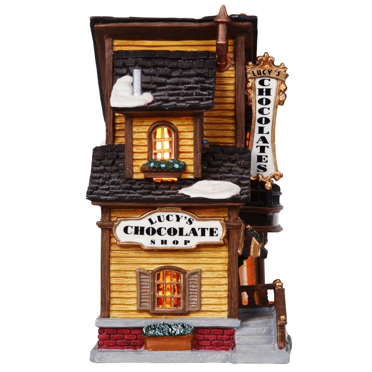lemax-lucy-s-chocolate-shop-b-timent-miniature-caddington image 2