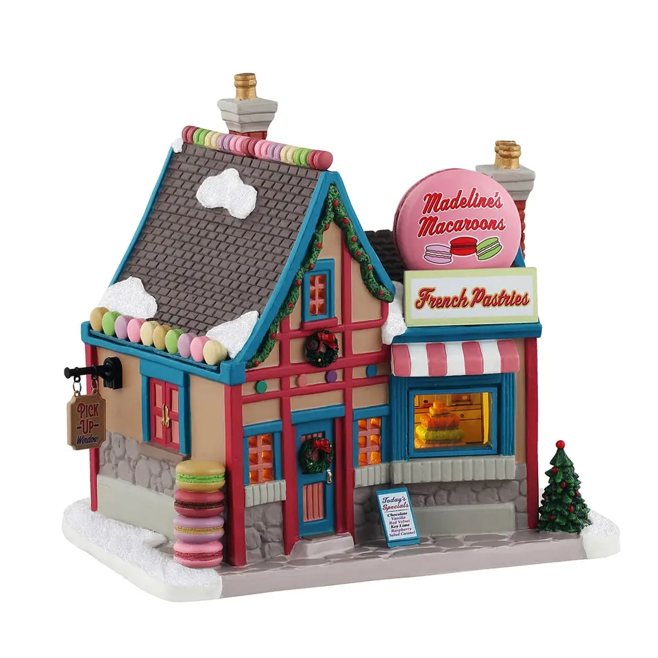 lemax-madeline-s-macaroons-p-tisserie-fran-aise-miniature-santa-s-wonderland image 1
