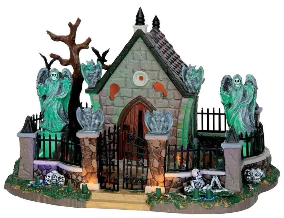 lemax-graveyard-scene-sc-ne-cimeti-re-hant-lumineuse-spooky-town-effets image 1