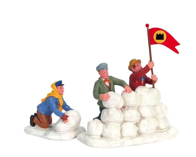 lemax-snow-fortress-forteresse-de-neige-miniature image 1