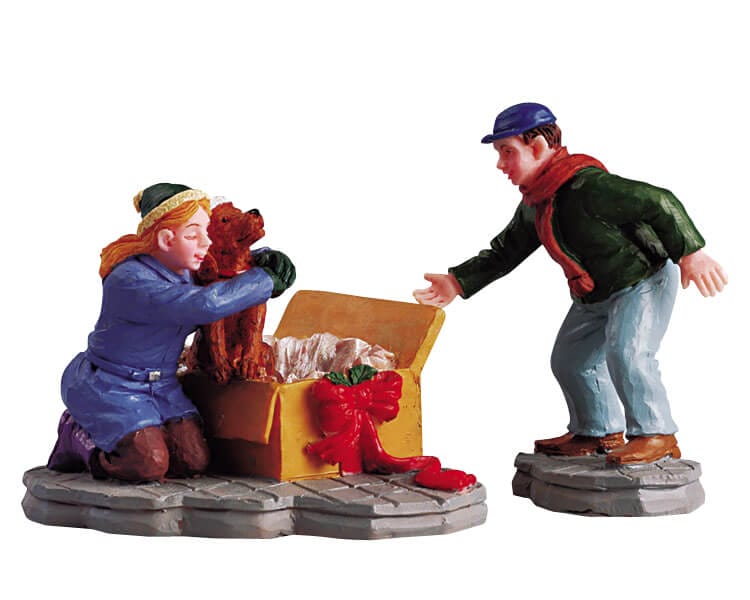 lemax-christmas-puppy-figurine-miniature-chiot-de-no-l image 1